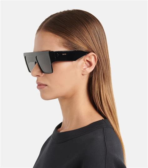 celine audrey large sunglasses|Celine oversized square sunglasses.